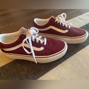 Old Skool platform Vans (worn 1x)